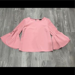 Topshop blush bell sleeve top -2